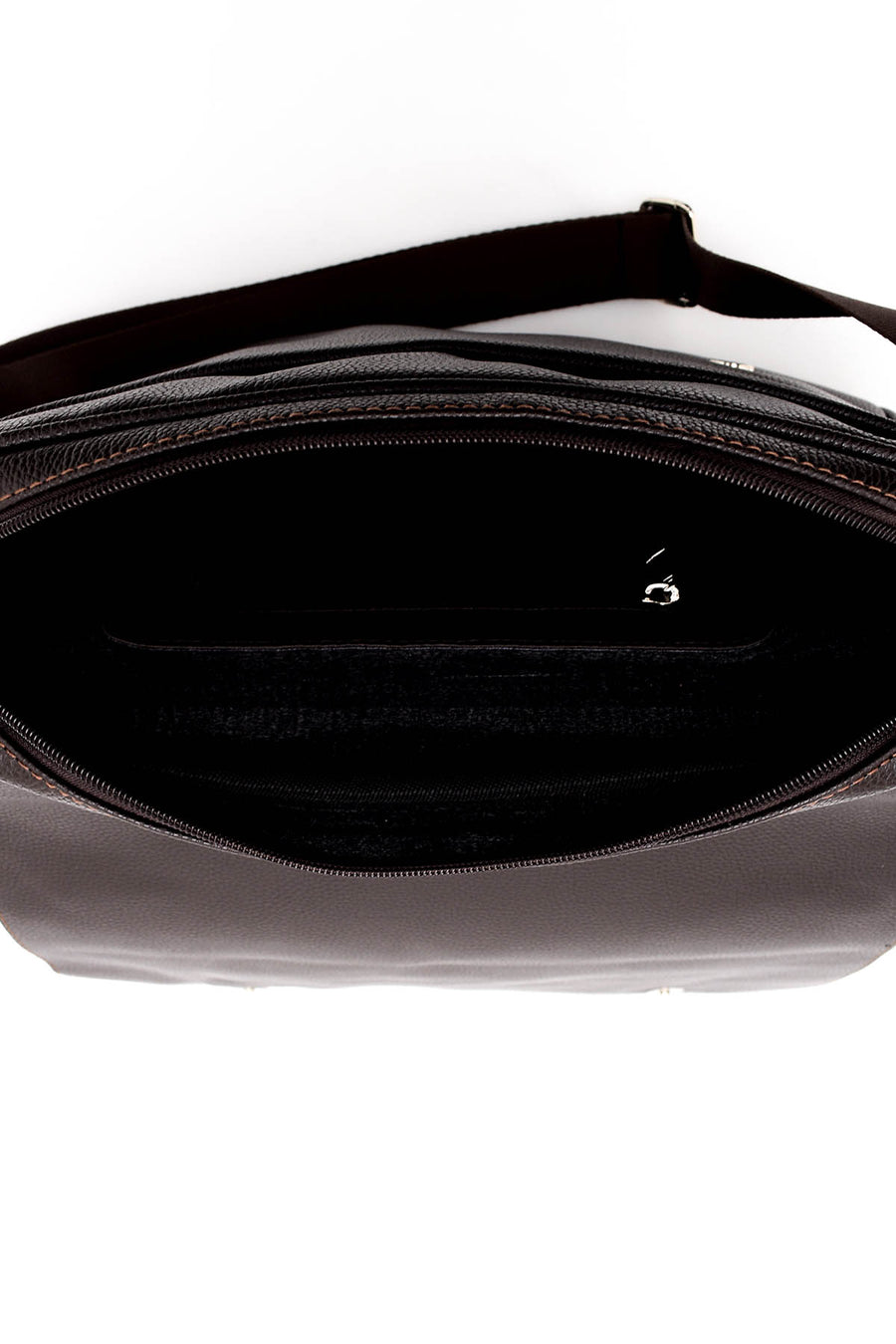 Men's Brown Synthetic Leather Bag