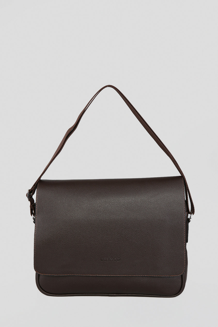 Men's Brown Synthetic Leather Bag