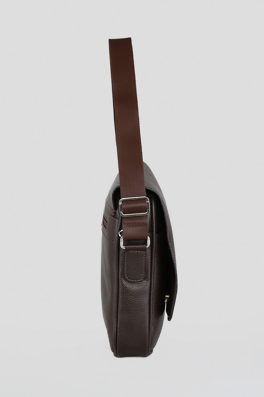 Men's Brown Synthetic Leather Bag