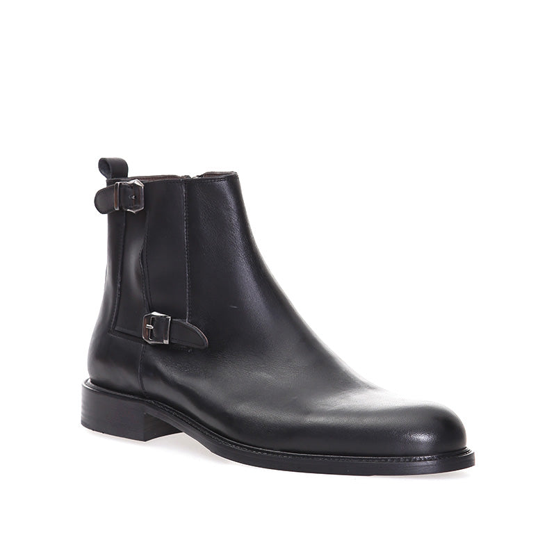 Men's Black Leather Boot 17WFD304018 | Derimod