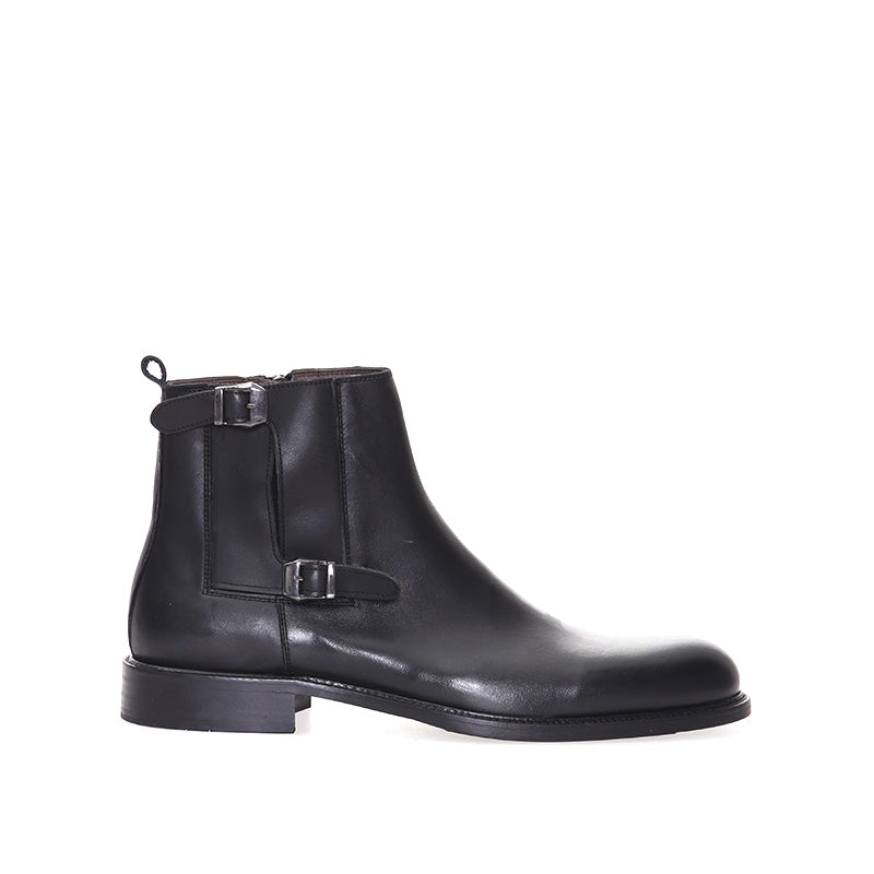 Men's Black Leather Boot