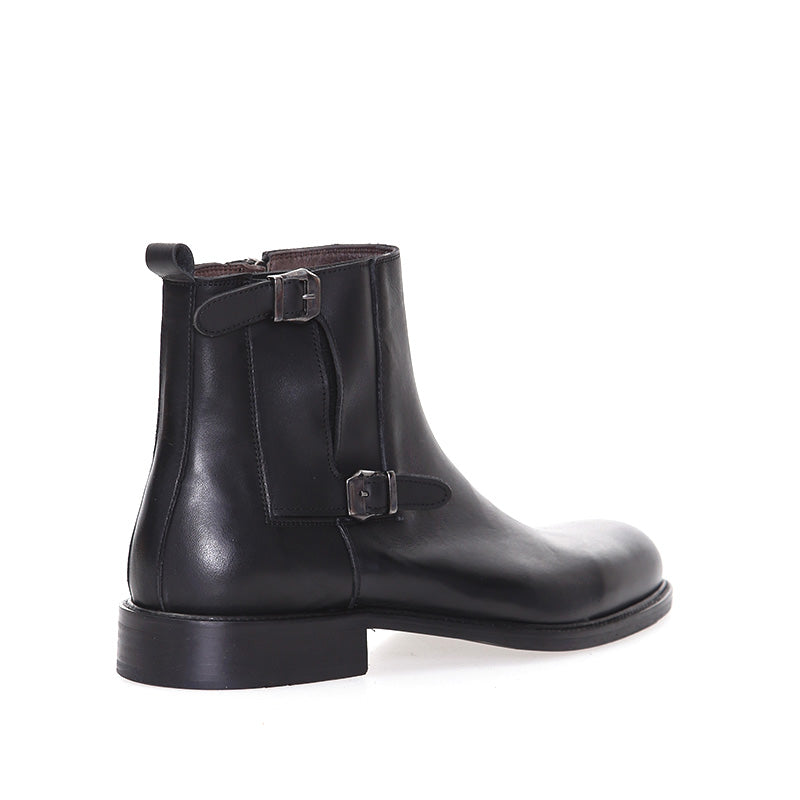 Men's Black Leather Boot