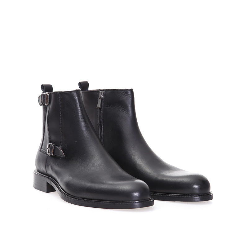 Men's Black Leather Boot