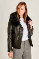 Anita Women's Leather Jacket | Derimod