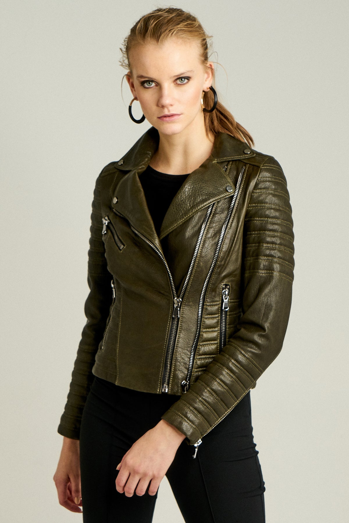 Bella Women's Leather Jacket 17WGD541744 | Derimod