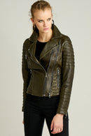 Bella Women's Leather Jacket | Derimod