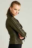 Bella Women's Leather Jacket | Derimod