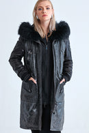 Alexia Women's Leather Jacket | Derimod