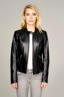 Malibuna Women's Leather Jacket | Derimod