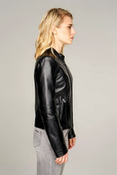 Malibuna Women's Leather Jacket | Derimod