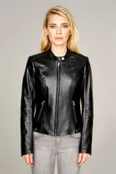 Malibuna Women's Leather Jacket | Derimod