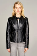Malibuna Women's Leather Jacket | Derimod