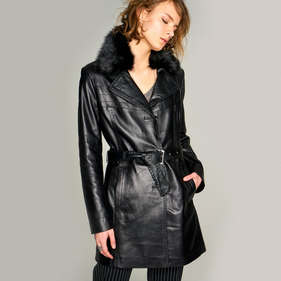 Sandra Women's Leather Jacket