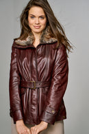Suzy Women's Leather Jacket | Derimod