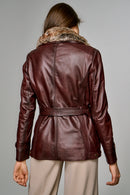 Suzy Women's Leather Jacket | Derimod