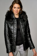 Blanch Women's Leather Jacket | Derimod