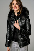 Blanch Women's Leather Jacket | Derimod