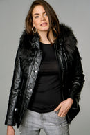 Blanch Women's Leather Jacket | Derimod