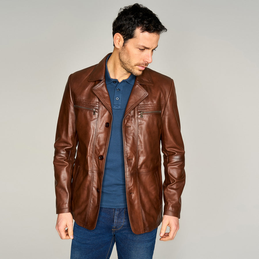 Jeremy Men's Leather Jacket