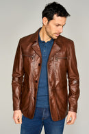 Jeremy Men's Leather Jacket | Derimod