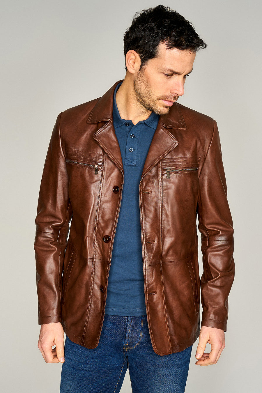 Jeremy Men's Leather Jacket