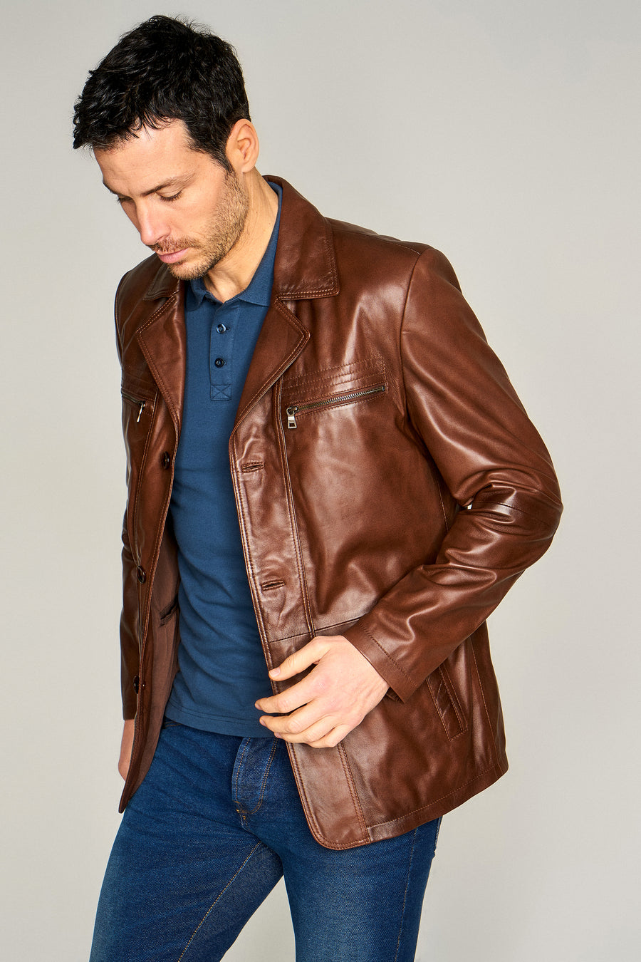 Jeremy Men's Leather Jacket