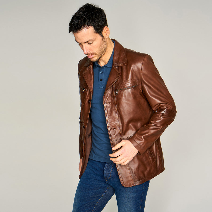 Jeremy Men's Leather Jacket