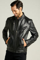 Bono Men's Leather Jacket | Derimod