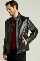Bono Men's Leather Jacket | Derimod