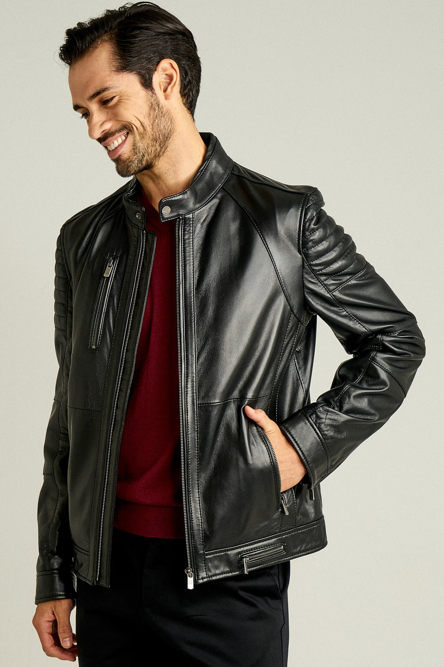 Bono Men's Leather Jacket