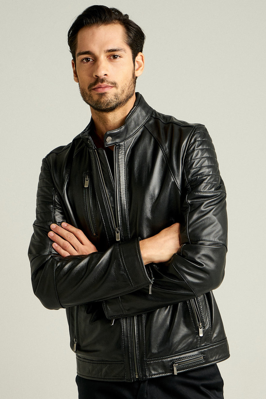 Bono Men's Leather Jacket