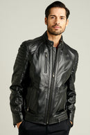 Bono Men's Leather Jacket | Derimod