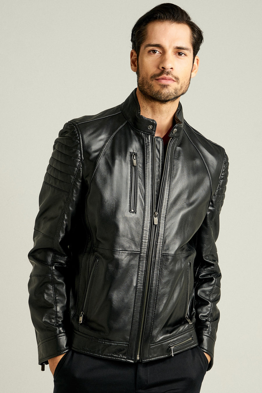 Bono Men's Leather Jacket