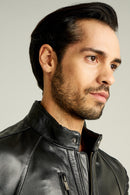 Bono Men's Leather Jacket | Derimod