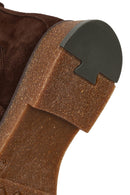 Men's Brown Suede Leather Chelsea Boots | Derimod