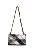 Women's Black Metallic Long Chain Strap Crossbody Bag | Derimod