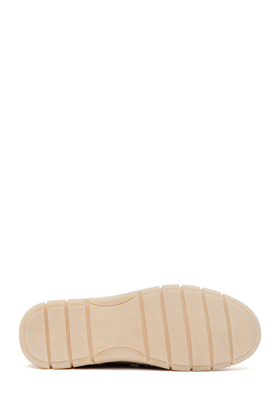 Men's Beige Chunky Suede Leather Loafers