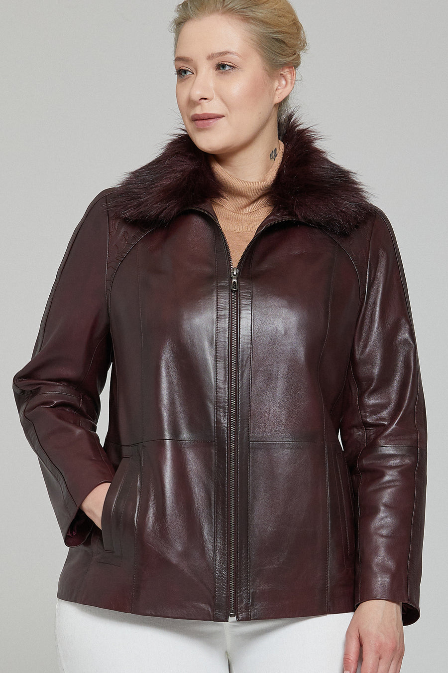 Samantha Women's Leather Jacket