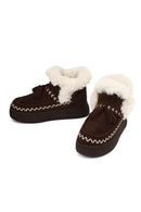 Woman Brown Thick-Soled Tasselled Suede Teddy Boots | Derimod