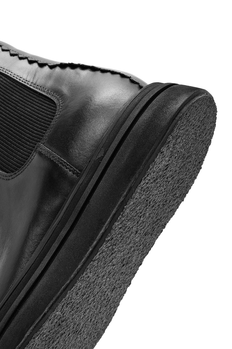 Men's Black Leather Chelsea Boots