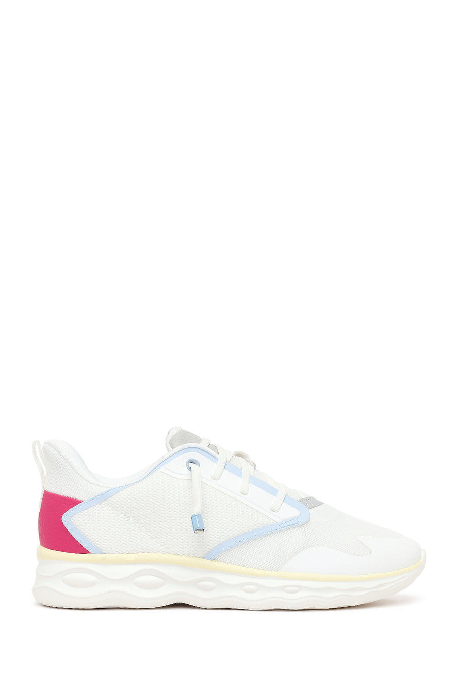 Derimod Zero Woman White Lace-Up Chunky-Soled Fabric Sneakers 26PFE49526F | Derimod