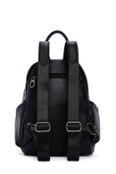 Women's Black Leather Backpack | Derimod