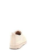 Women's Beige Leather Comfort Shoes | Derimod