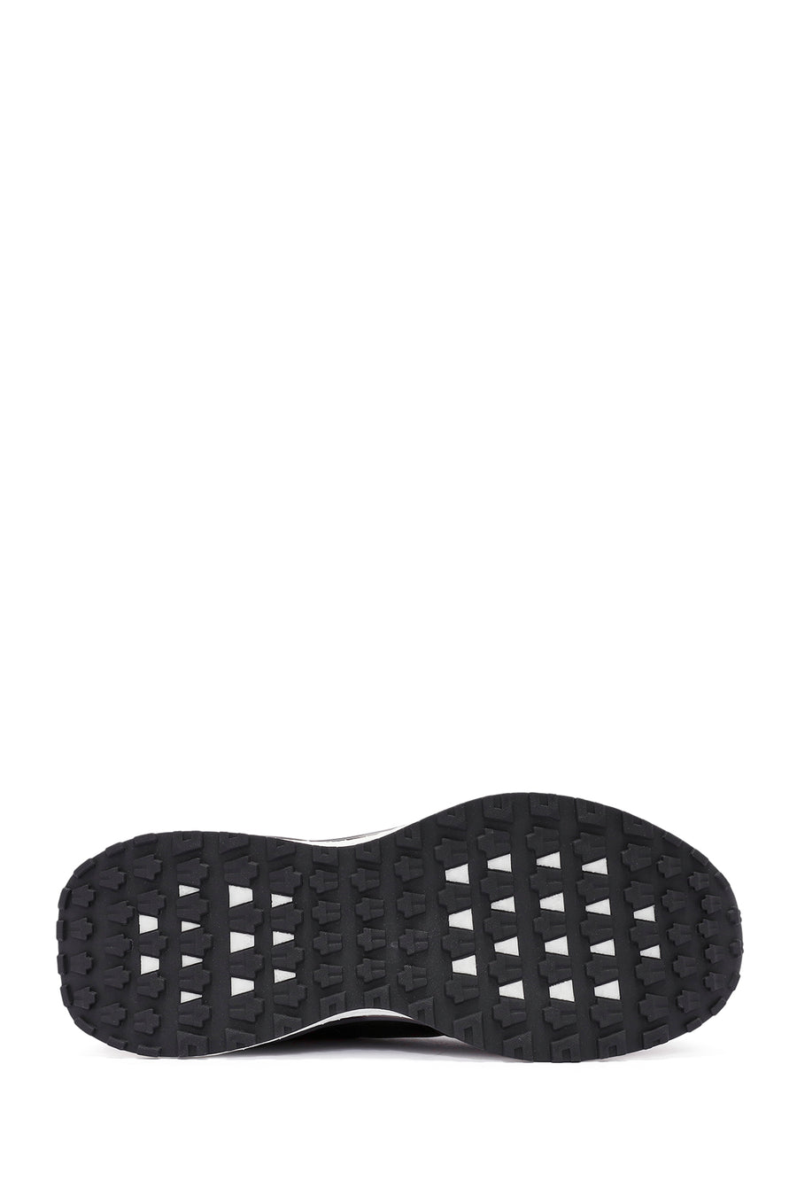 Men's Black Lace-up Leather Sneaker