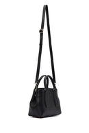 Woman Black Long-Strap Leather Shoulder Bag | Derimod