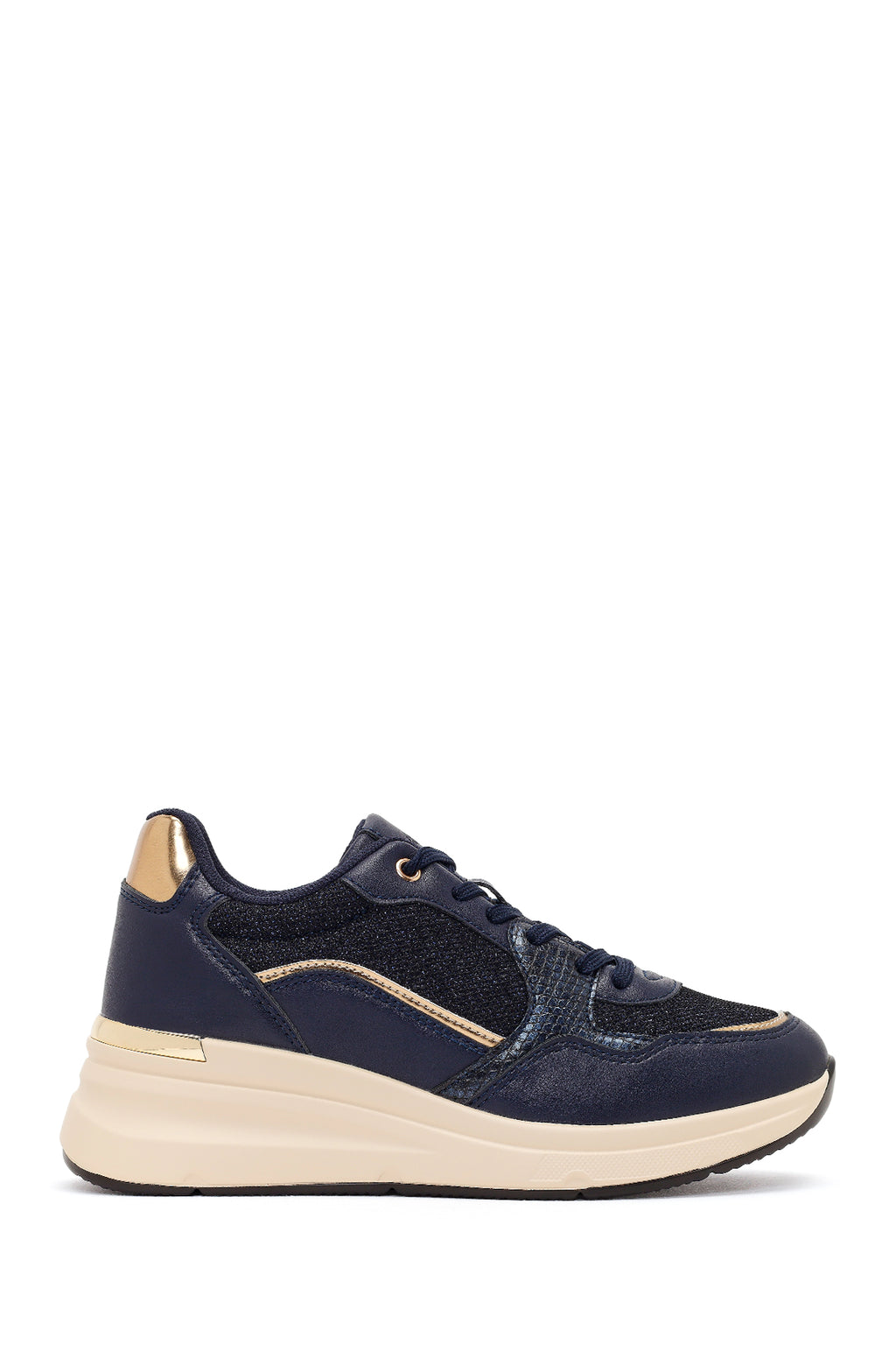 Kadın Lacivert Kalın Tabanlı Sneaker