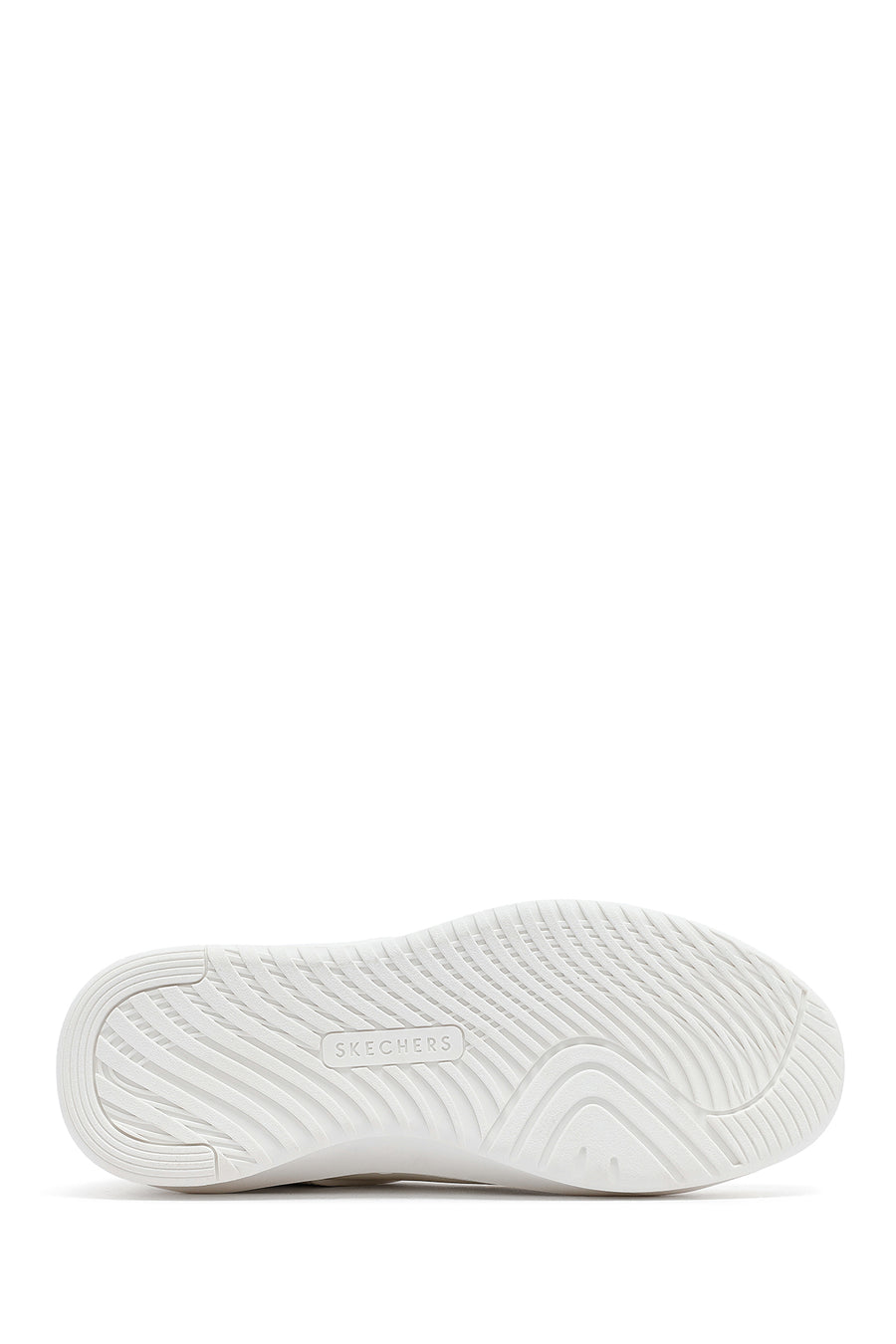 Skechers Men's White Court Break Lace-Up Chunky Sole Leather Sneakers