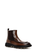 Men's Brown Leather Casual Chelsea Boots | Derimod