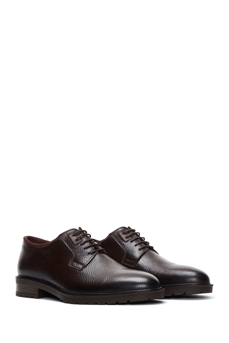 
Men's Brown Lace-Up Leather Classic Shoes
