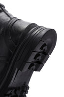 Men's Black Zippered Leather Boots | Derimod